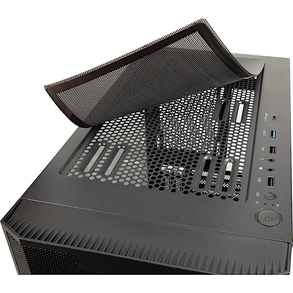 Inter-Tech IT-3503 Airstream - Mid Tower case, Black