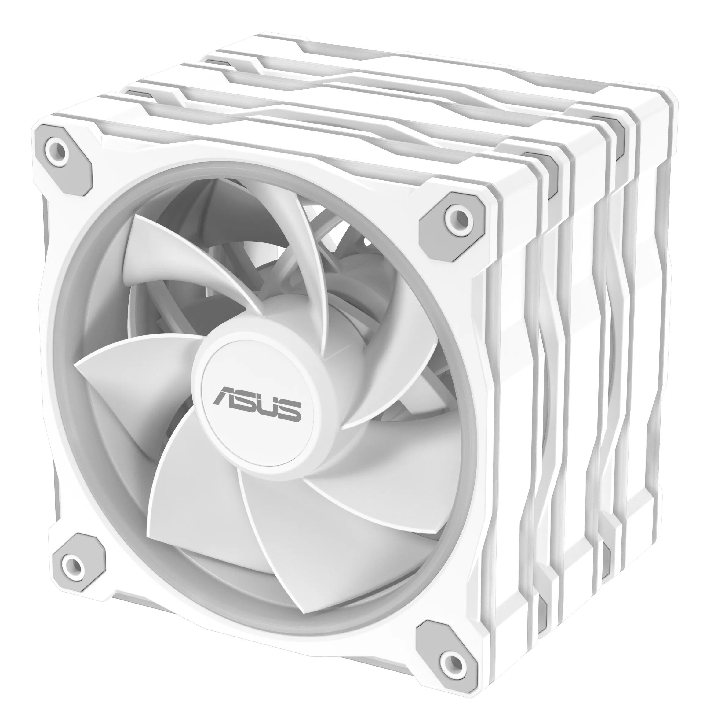 Asus Prime MR120 ARGB Reverse 120mm - chassi fl&auml;kt, Vit, 3 st