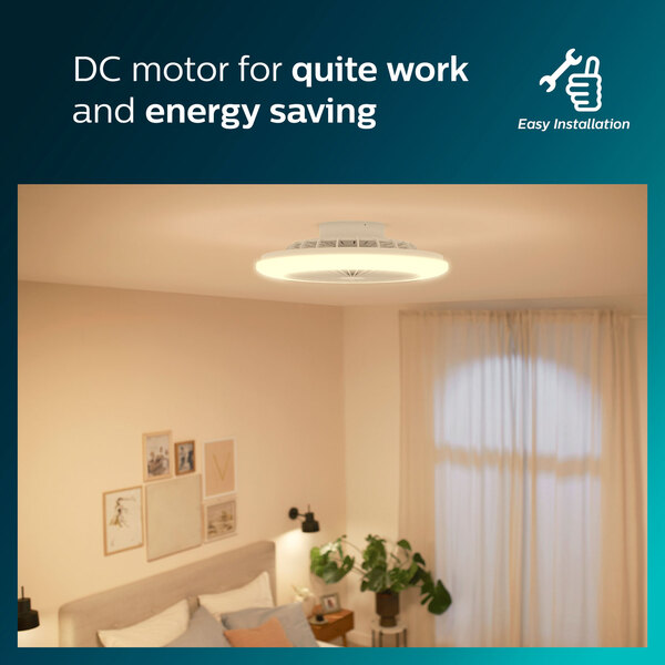 Philips Amigo -ceiling fan light 42 + 20W
