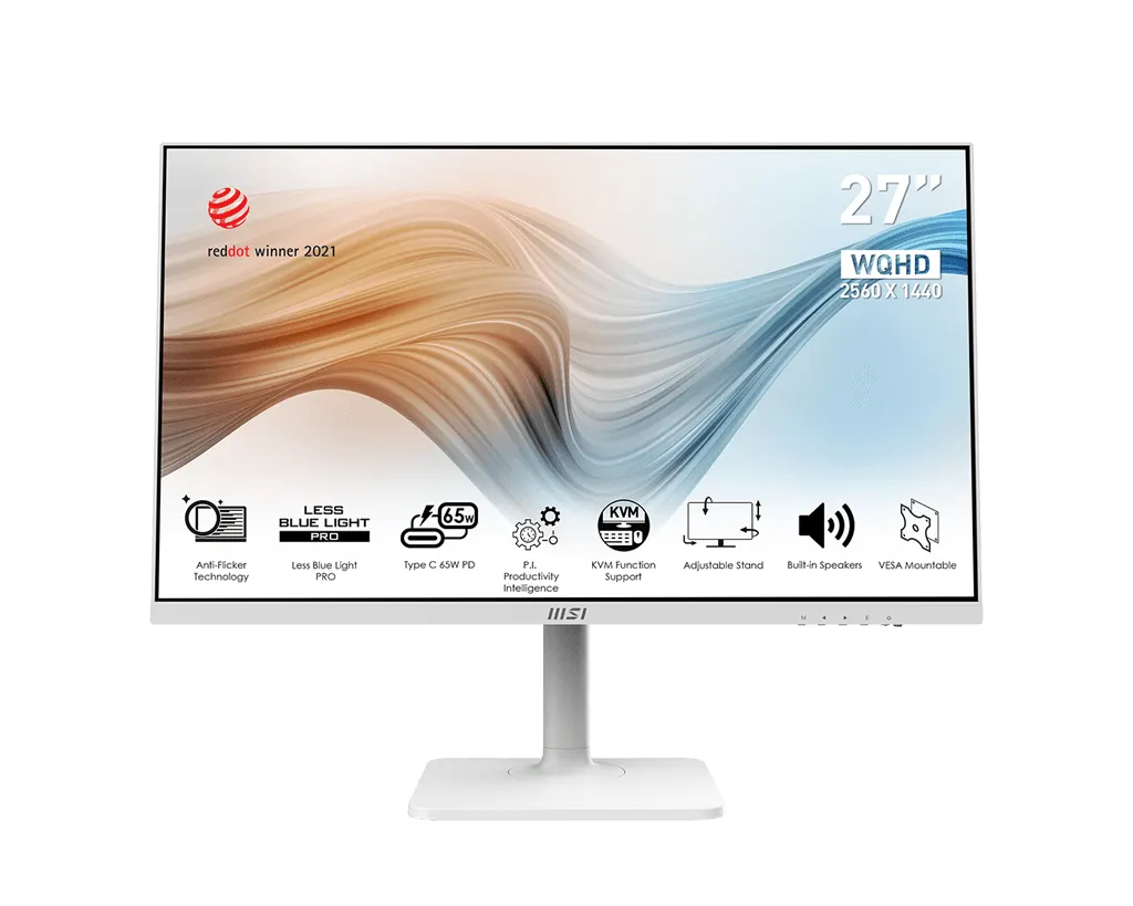MSI 27" Modern MD272QPW QHD, USB-C, IPS - skärm