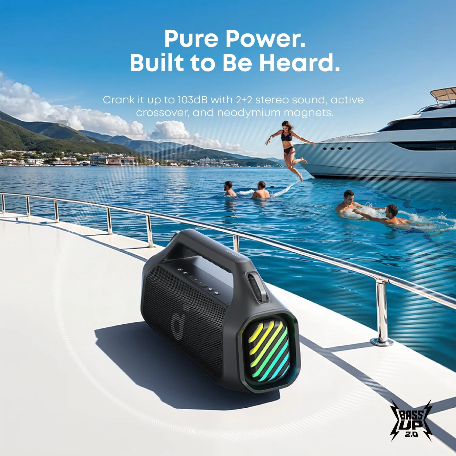 Anker Soundcore Boom 2 Pro Wireless, Bluetooth Portable speaker, Black