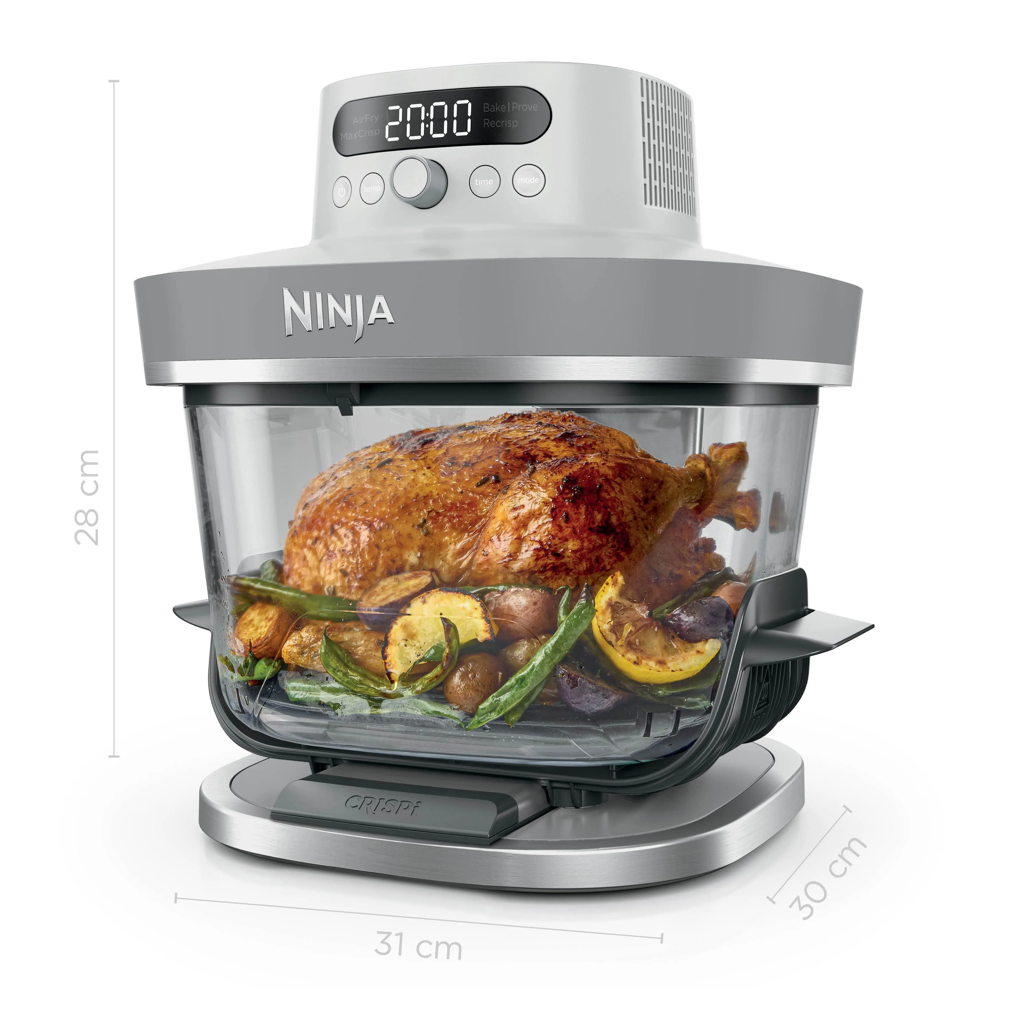 Ninja CRISPi PRO AS090EUWH, 5,7 l, 2000 W, airfryer, valkoinen