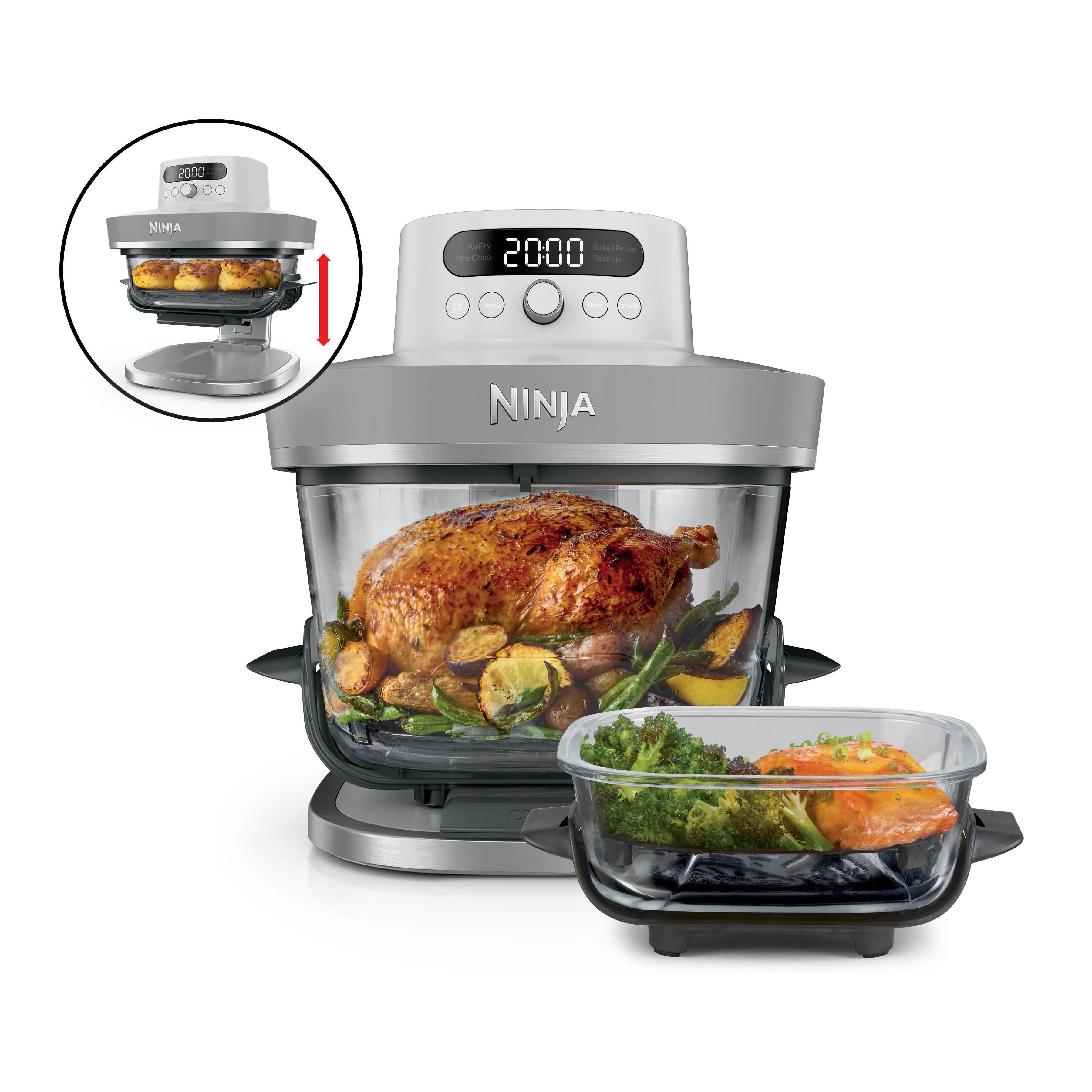 Ninja CRISPi PRO AS090EUWH, 5,7 l, 2000 W, airfryer, valkoinen