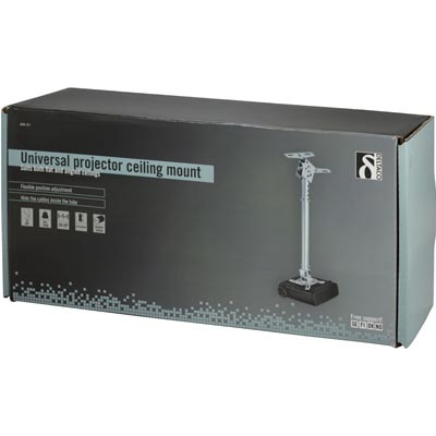 DELTACO projektorinkiinnike kattoasennukseen, max 20 kg