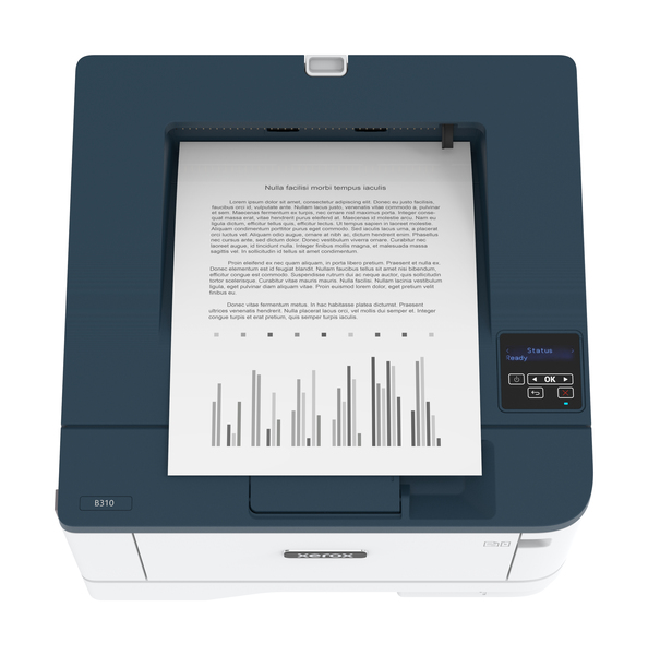 (Fyndh&ouml;rnan) Xerox B310 - Tulostin - M/V - Dupleksi - laser - A4/Legal - 600 x 600 pistett&auml;/tuuma - jopa 40 sivua/min - kapasiteetti: 350 arkkia - USB 2.0, LAN, Wi-Fi(n)