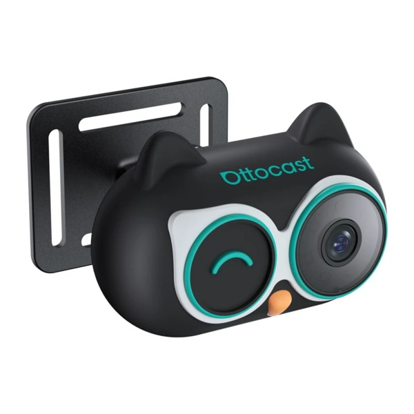 OTTOCAST Cabin Care CA520-T200 Wireless CarPlay Adapter with Rear-Seat Camera, Black