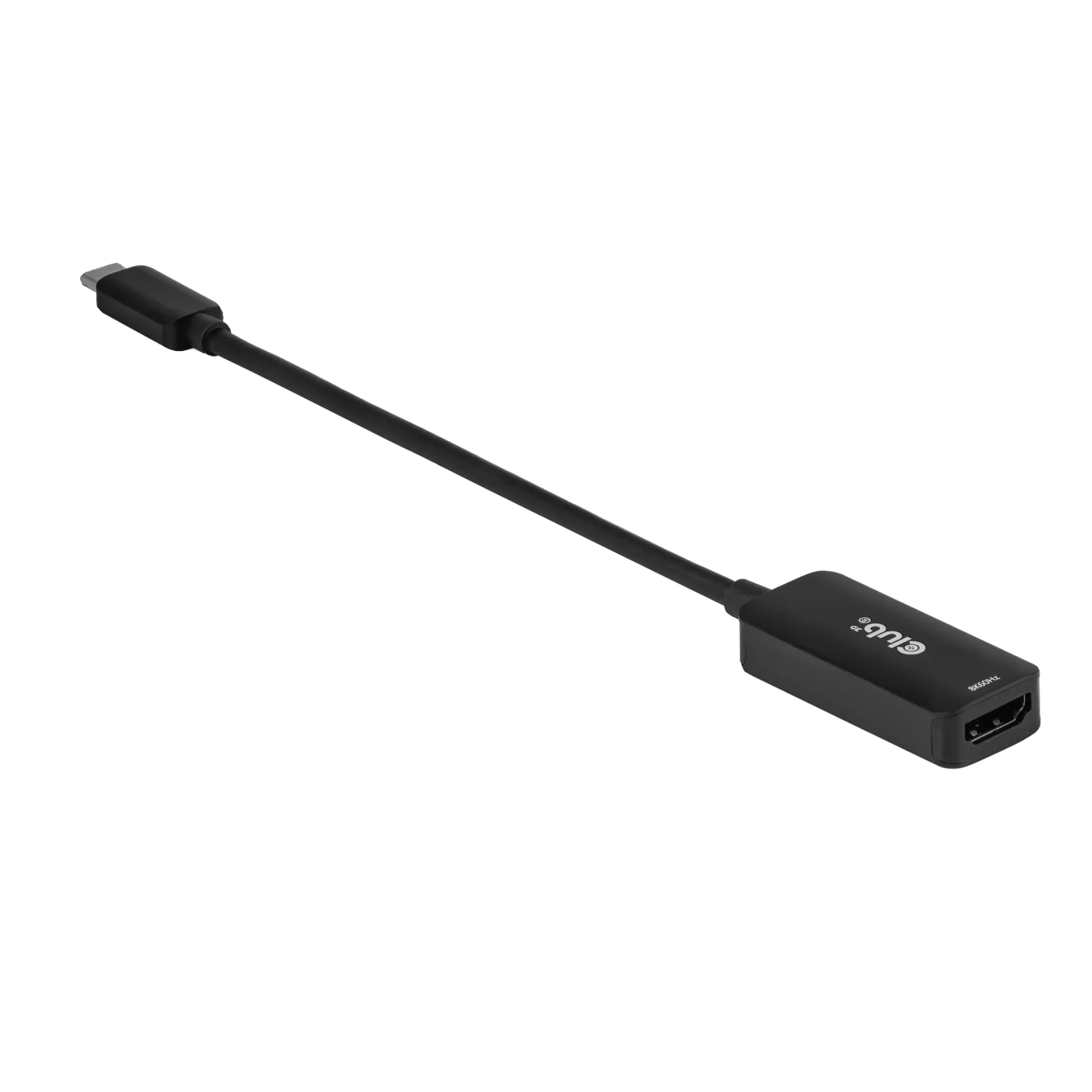Club 3D CAC-2505 USB-C to HDMI 2.1 Adapter, 8K 60Hz, 0.1 m, Black
