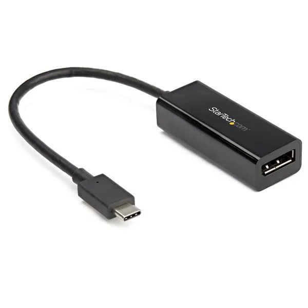 STARTECH.COM USB-C to DisplayPort Adapter 8K 30Hz HBR3 Adapter Thunderbolt 3 Video Dongle for DP 1.4 Monitor & Display