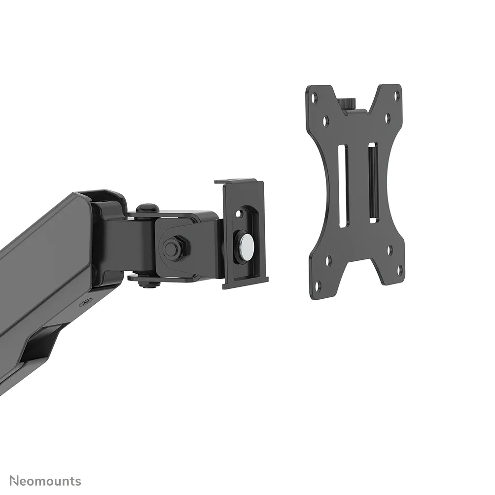 Neomounts desk mounted sit-stand workstation Screen Keyboard &amp; Mouse