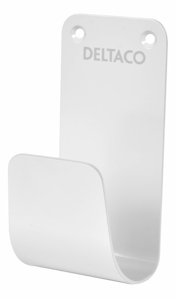 DELTACO E-CHARGE CABLE HOOK WHITE, SS304