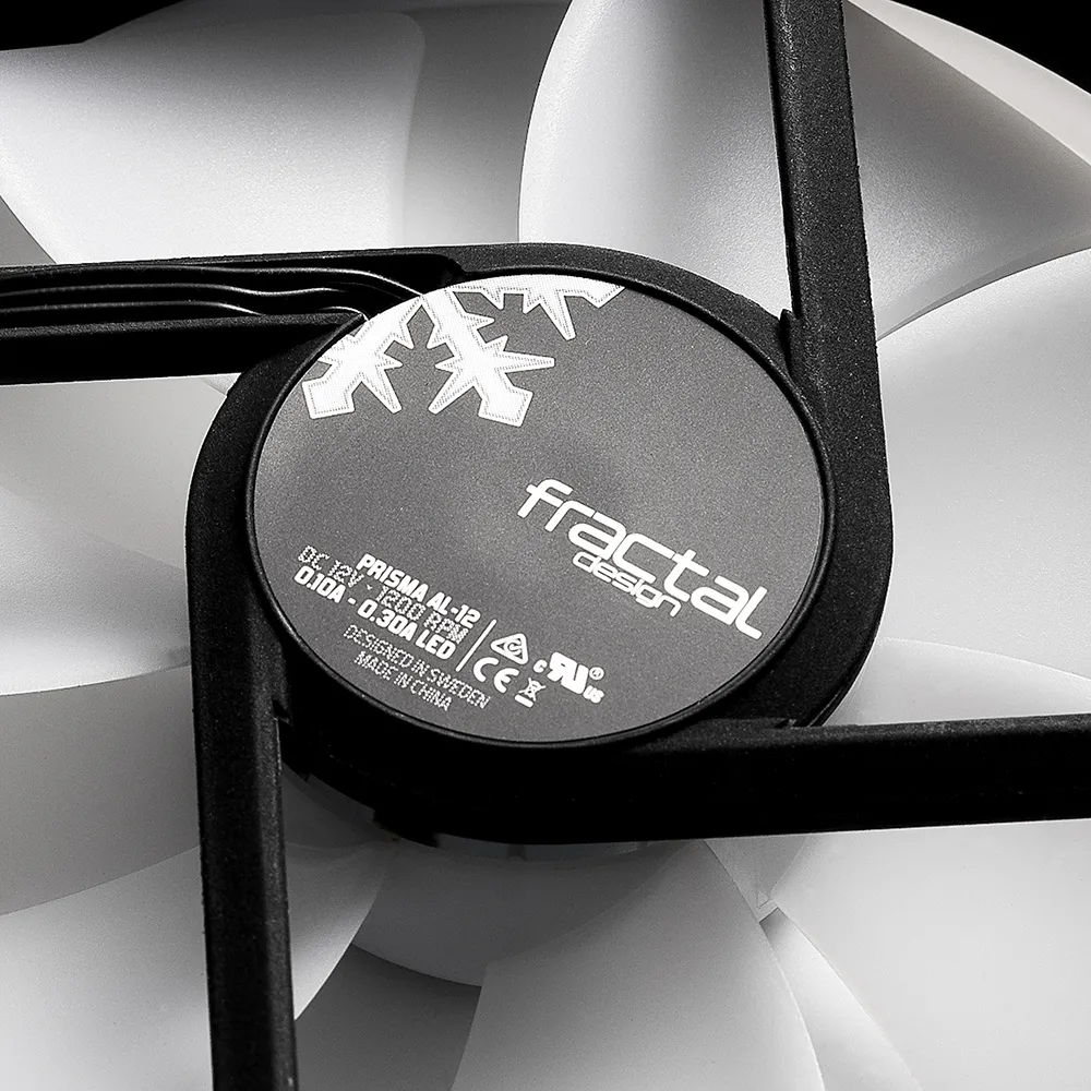 Fractal Design Prisma AL-12 ARGB, 120mm - chassi fl&auml;kt, svart, 3st