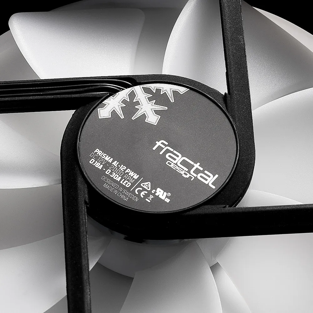 Fractal Design Prisma AL-12 ARGB, 120mm - chassi fl&auml;kt, svart, 3st