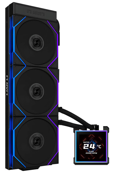 Lian Li Hydroshift II LCD-S 360N 360mm ARGB Liquid Cooler, Black