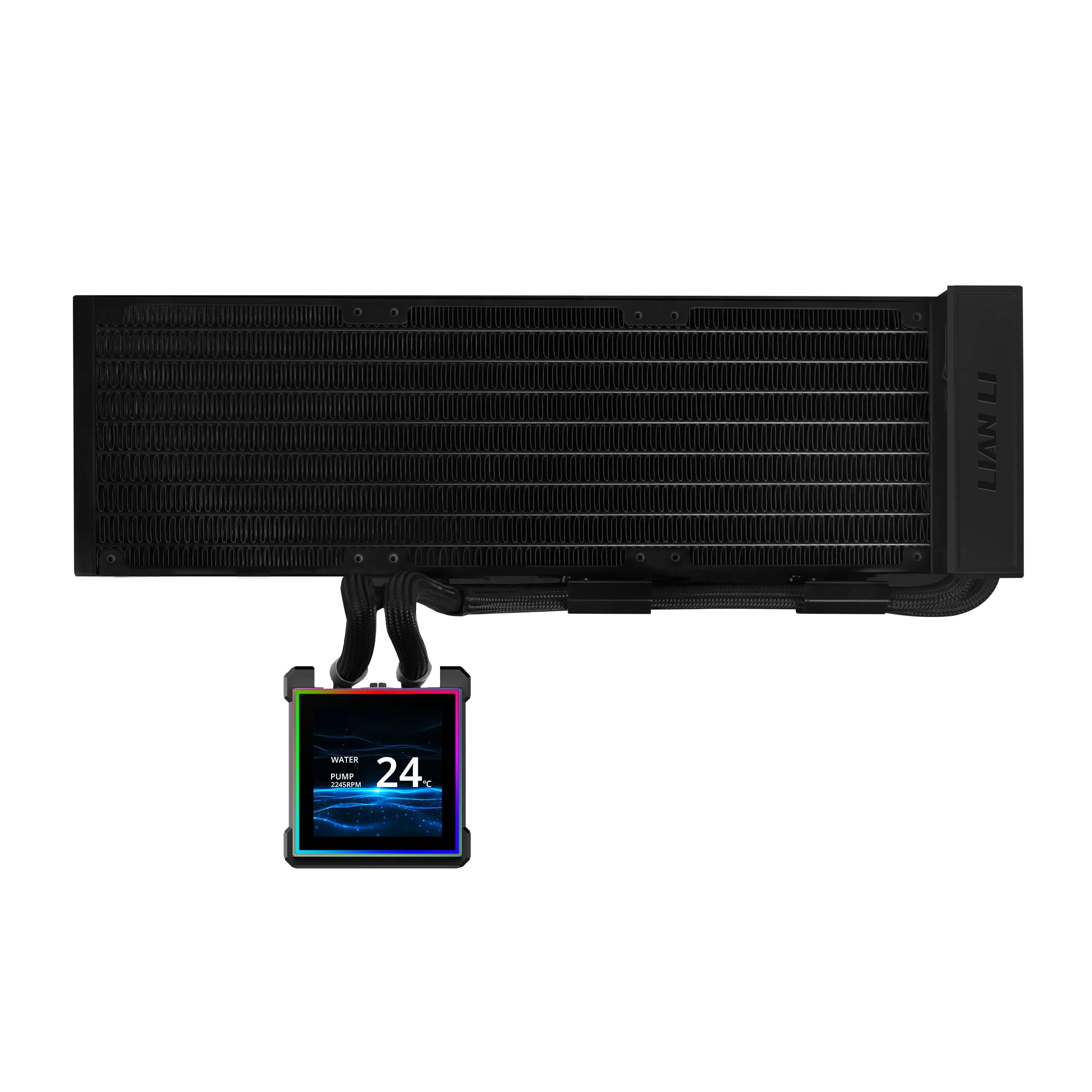 Lian Li Hydroshift II LCD-S 360N 360mm ARGB Liquid Cooler, Black