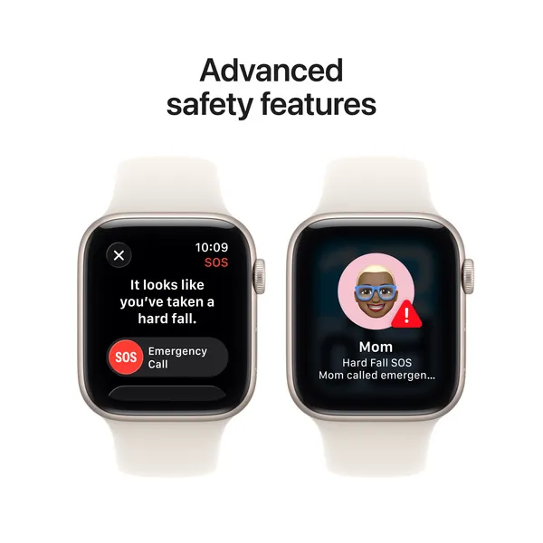 Apple Watch SE 3 (GPS + Cellular) 44mm Starlight Aluminium Case with Sport Band, M/L