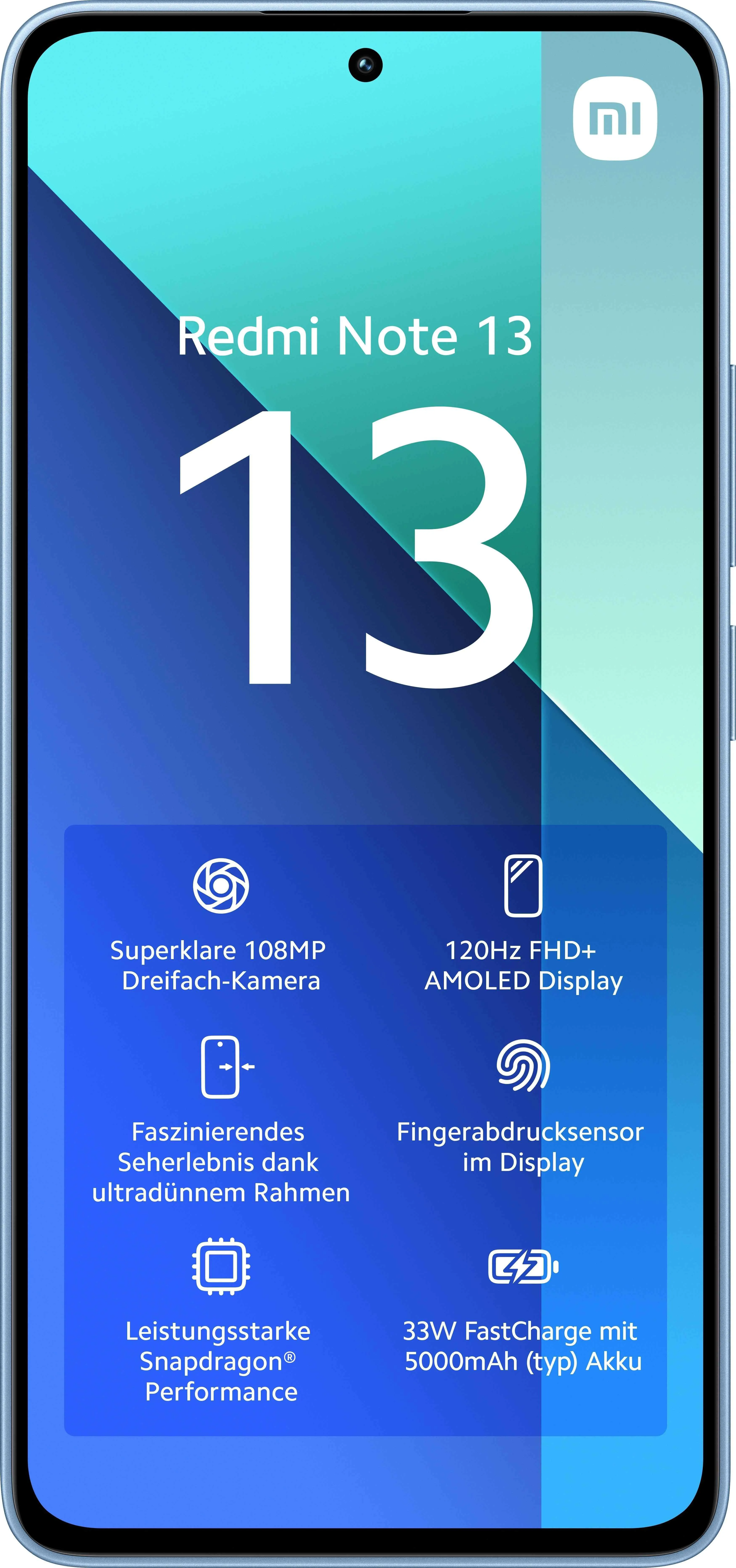 Xiaomi Redmi Note 13 128/6GB Android - mobile phone, Ice Blue