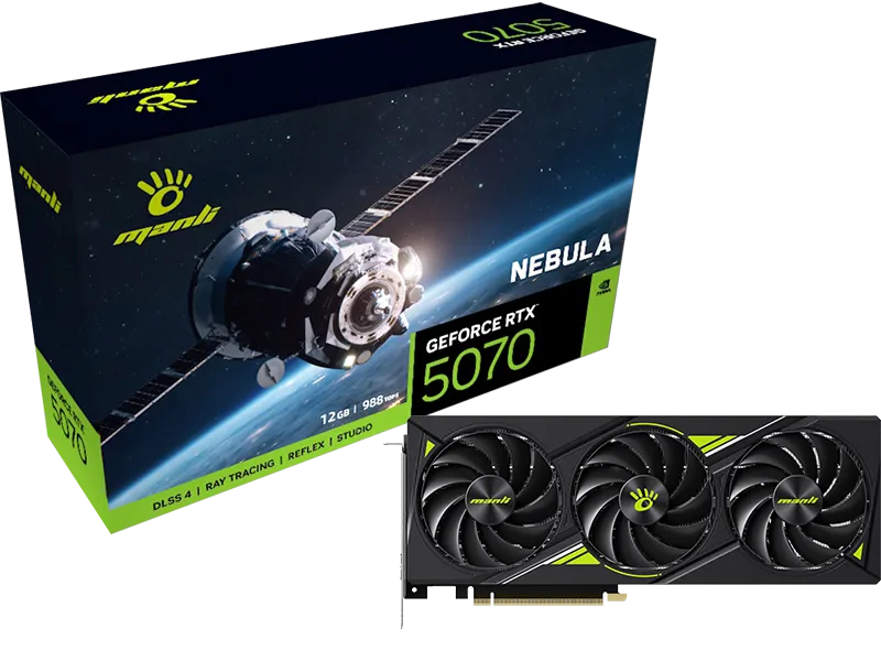 Manli GeForce RTX 5070 12GB Nebula - graphics card Manli GeForce RTX 5070 12GB Nebula - graphics card
