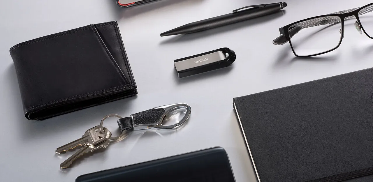 SanDisk Extreme Go USB 3.2 Gen 1 256 GB USB-minne, rostfritt st&aring;l