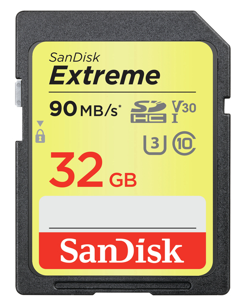 SanDisk Extreme 32GB SDHC - memory card (2pcs)