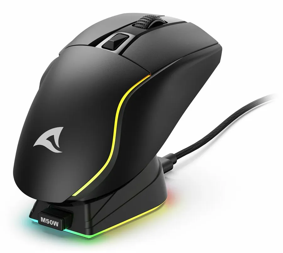 Sharkoon SKILLER SGM50W Wireless Gaming Mouse, Black