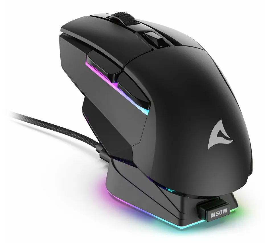 Sharkoon SKILLER SGM50W Wireless Gaming Mouse, Black