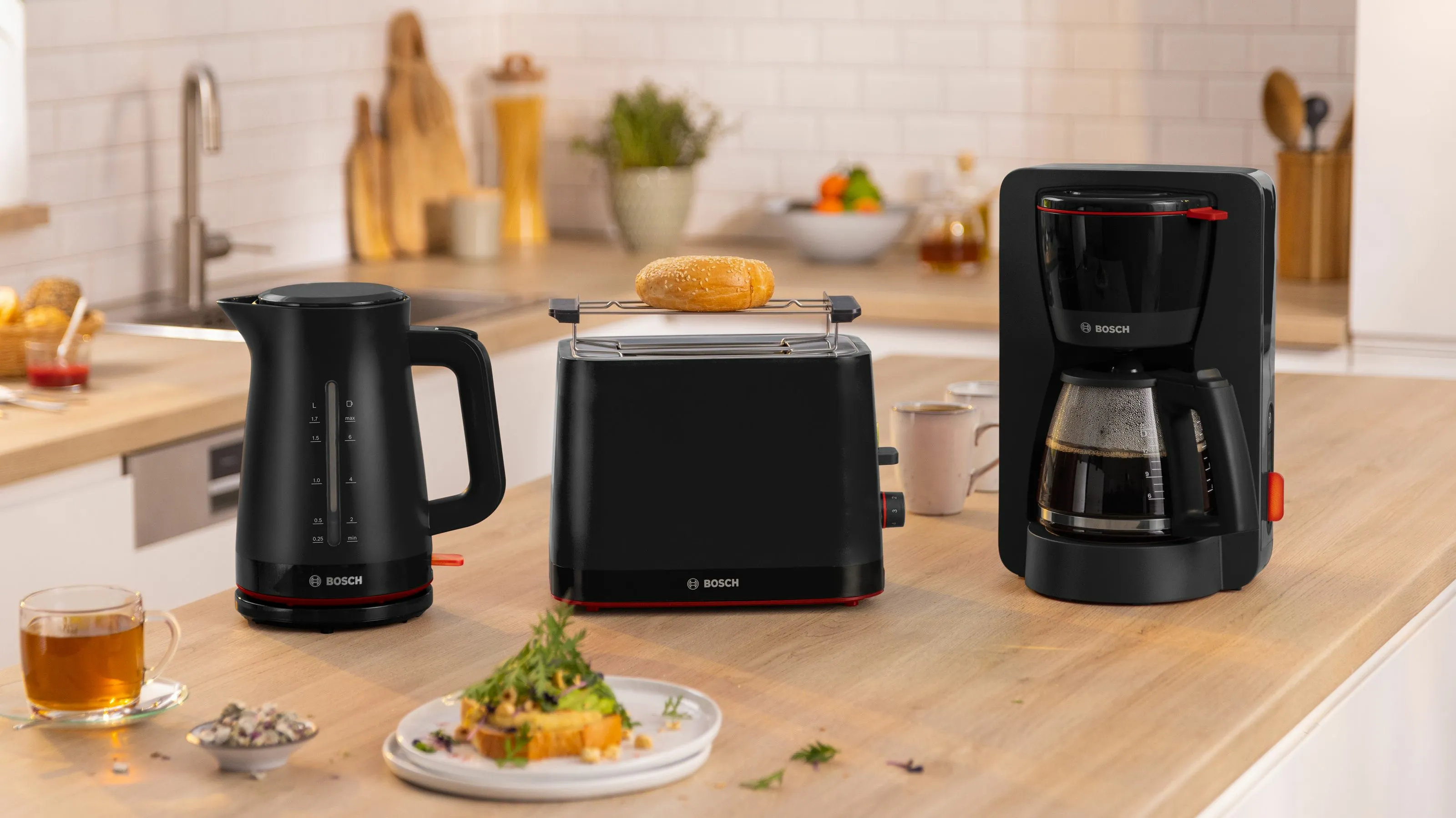 Bosch compact toaster MyMoment TAT3M123 (black, 950 watts, for 2 slices of toast)