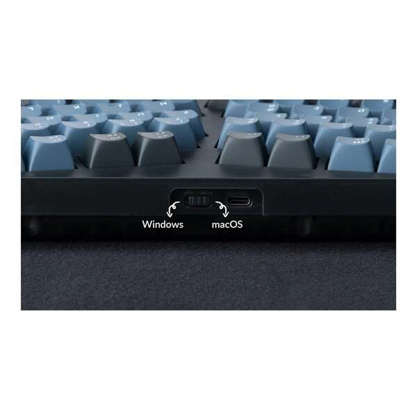 Keychron V10 75% Alice QMK Mechanical Ergonomic Gaming Keyboard, Keychron K Pro Brown, Frosted Black