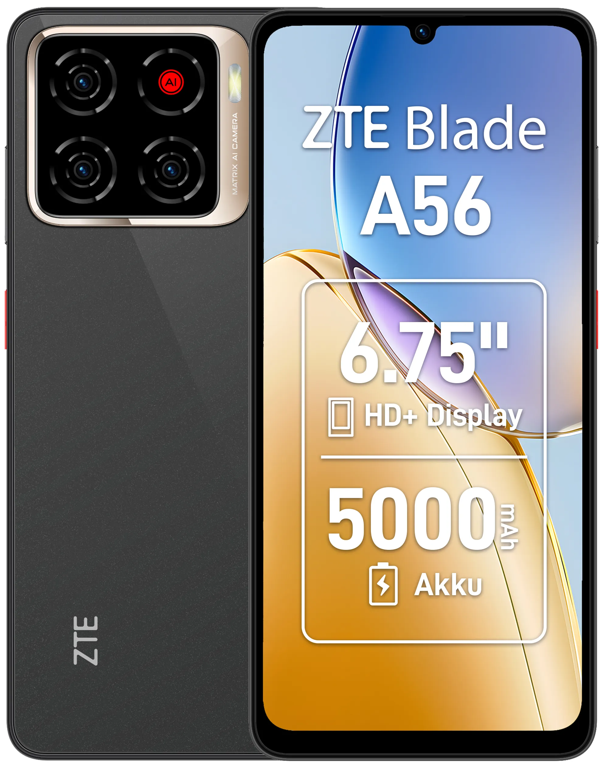 ZTE Blade A56 4/128GB, Celestial Black