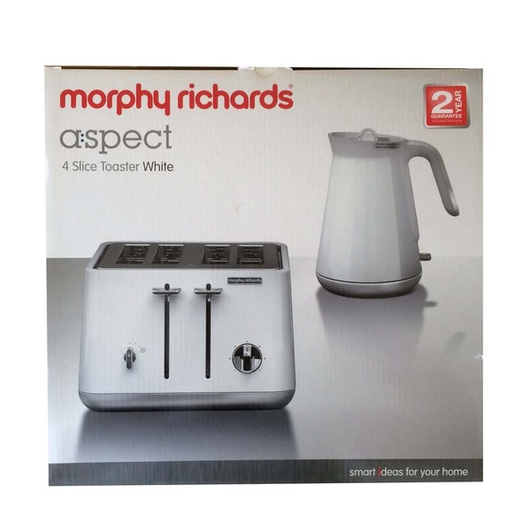 MORPHY RICHARDS Toaster Aspect White 4-Slices