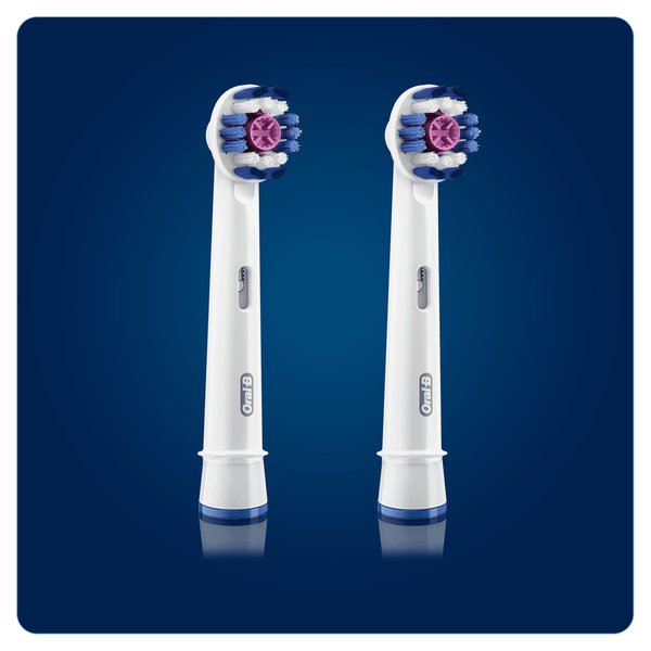 BRAUN VAIHTOHARJA ORAL-B 3D White 2 (EB 18-2)  ORAL-B ProBright, paketissa 2 vaihtoharjaa, Harjaksissa kiillotuskuppi