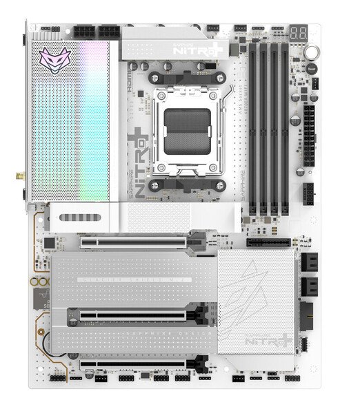 Sapphire NITRO+ X870EA WiFi 7 Phantom Link Polar AM5 ATX Motherboard