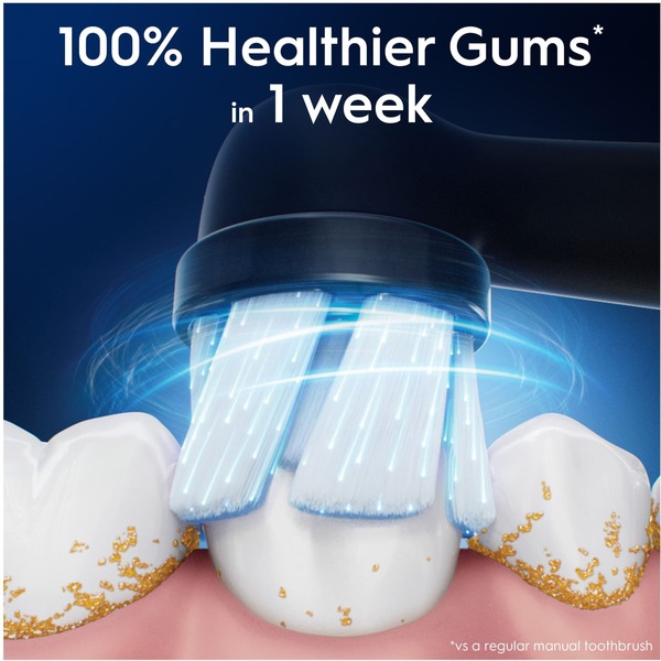 Oral-B iO Gentle Care 6 st ers&auml;ttningsborsthuvuden, Svart