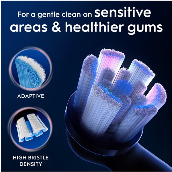 Oral-B iO Gentle Care 6 st ers&auml;ttningsborsthuvuden, Svart
