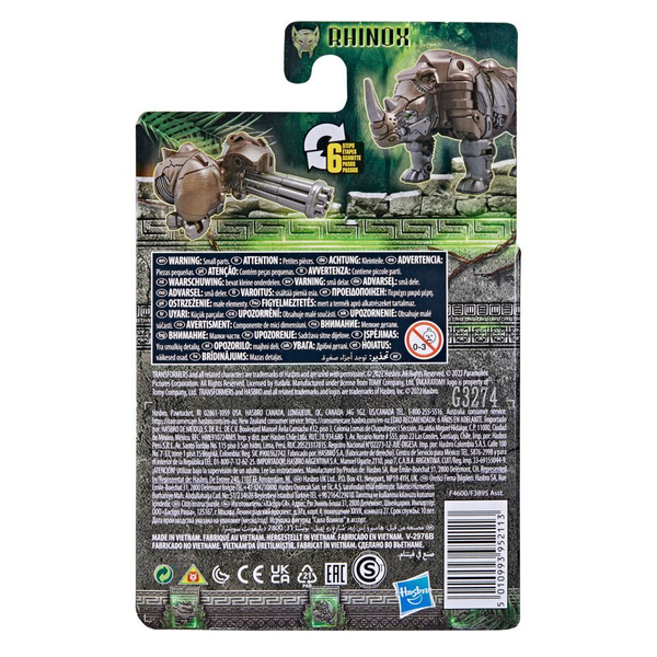 Transformers Rise of the Beasts 3 Inch Figure Rhinox