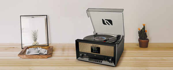 Muse MT-110DAB+ - retro turntable, FM/BT/CD/USB