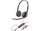 HP Poly Blackwire 3225 headset, svart
