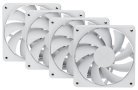HYTE FA12 PWM ARGB Fan Kit, Fluid Dynamic Bearing, 120mm, 4-pack, White