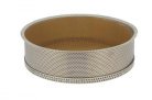 De Buyer Perforated Round Stainless Steel Baking Mould 20 cm Silver