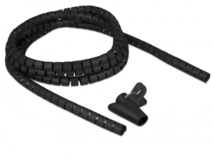 Delock - Cable wrap &amp; installation tool - 2.5 m - black
