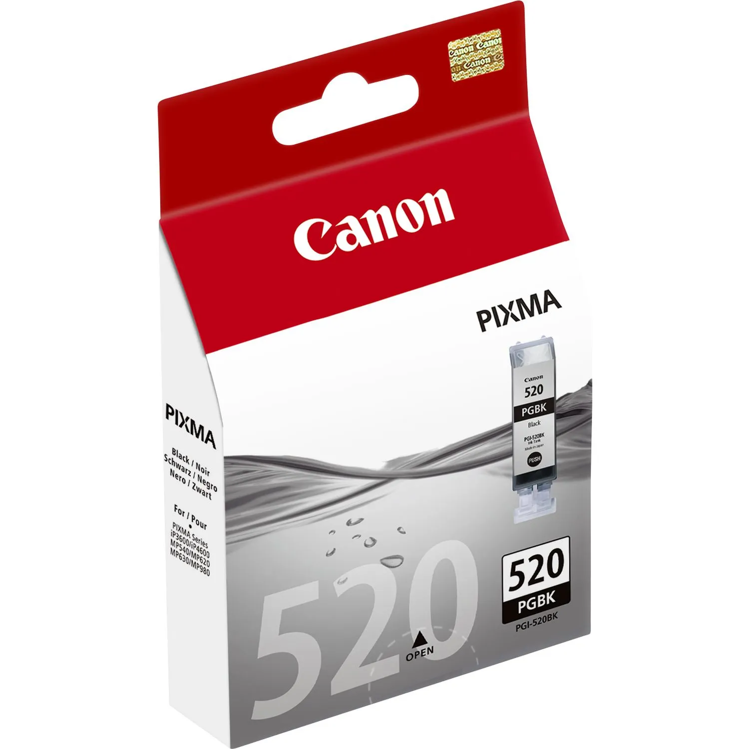 Canon PGI-520BK - 19 ml - musta - alkuperäinen - mustesäiliö malleihin PIXMA iP3600, iP4700, MP540, MP550, MP560, MP620, MP630, MP640, MP980, MP990, MX860, MX87