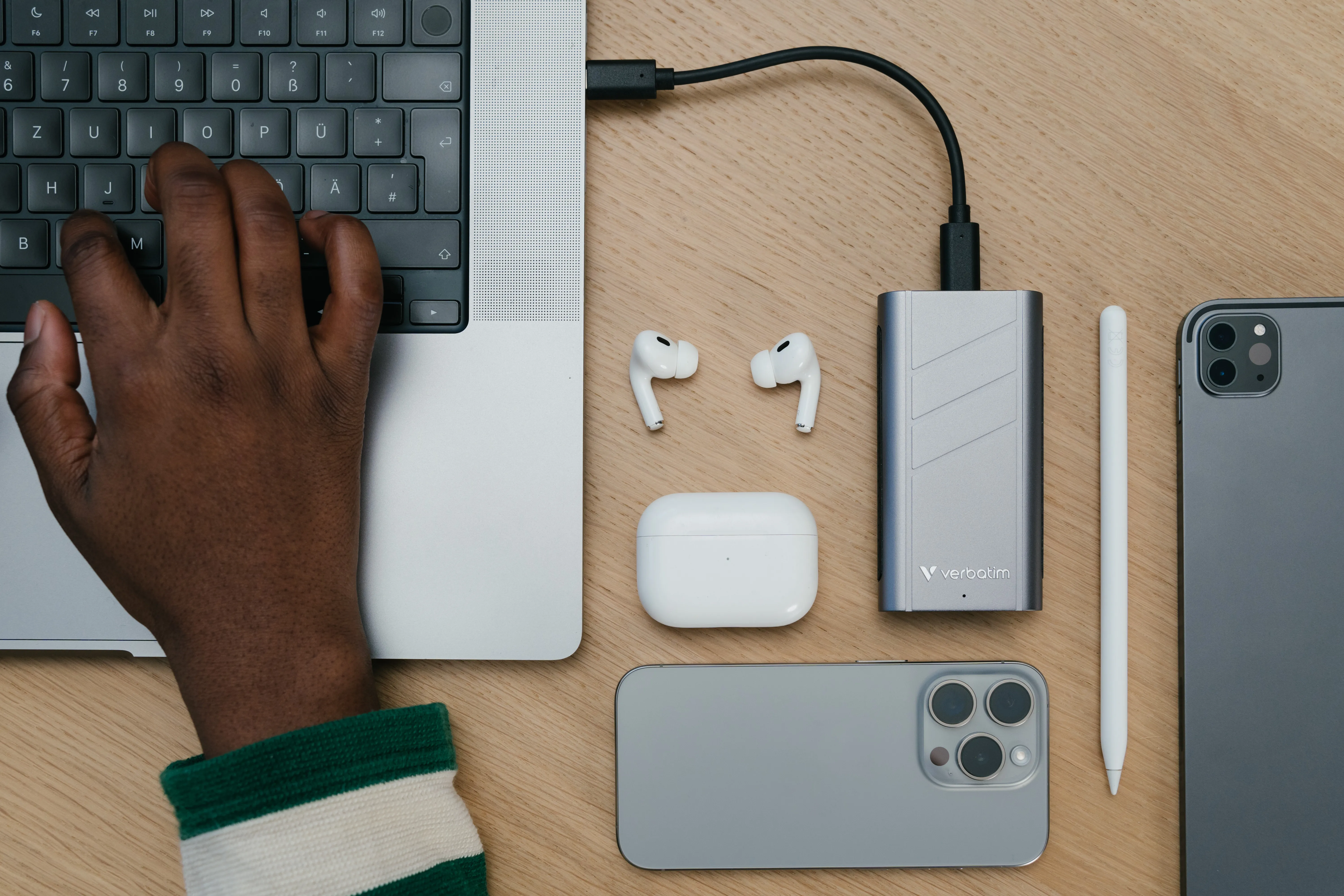 Verbatim TurboMetal SSD USB4 2TB 2 TB USB-C - extern SSD, Silver
