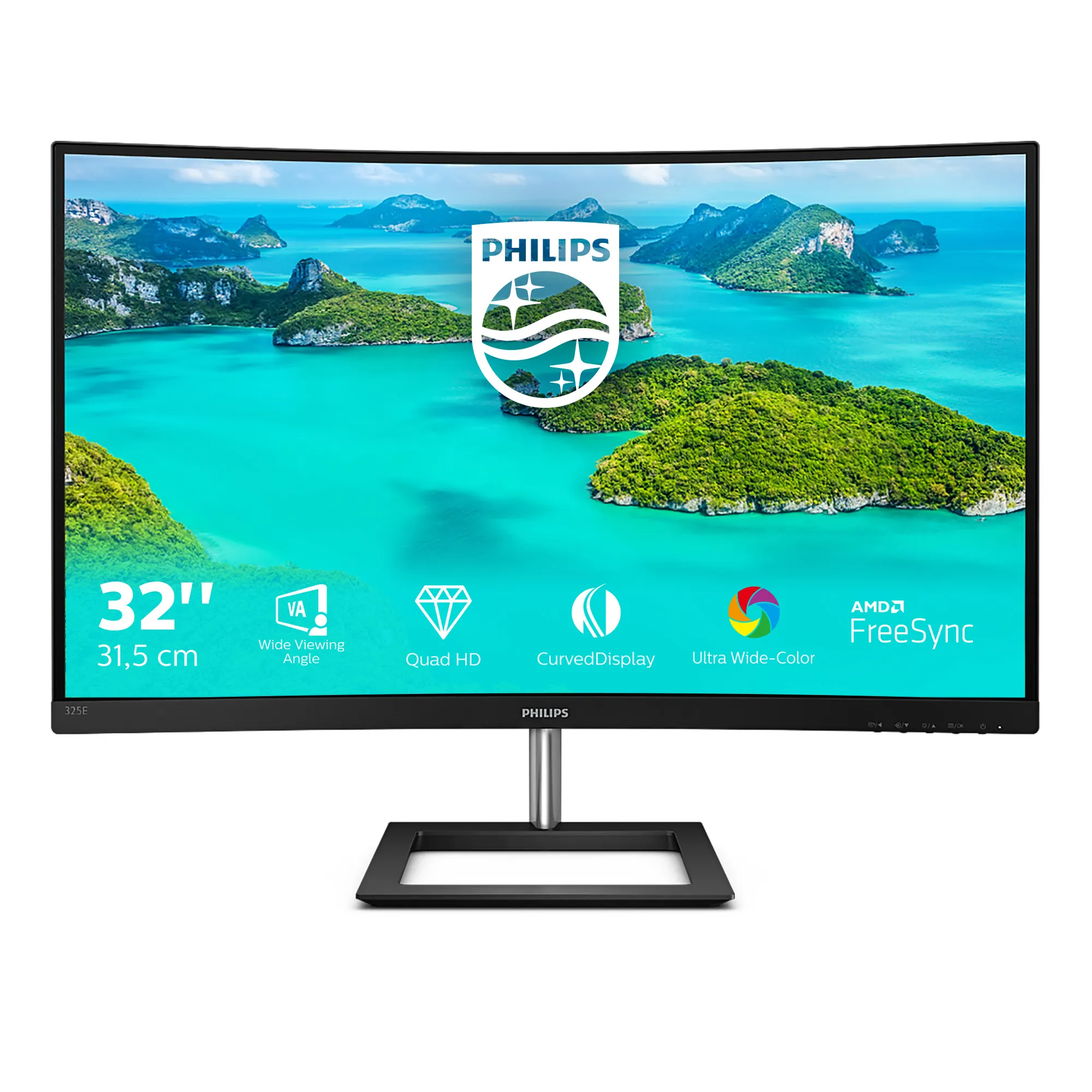Philips E Line 325E1C 32&quot; QHD, VA - curved monitor