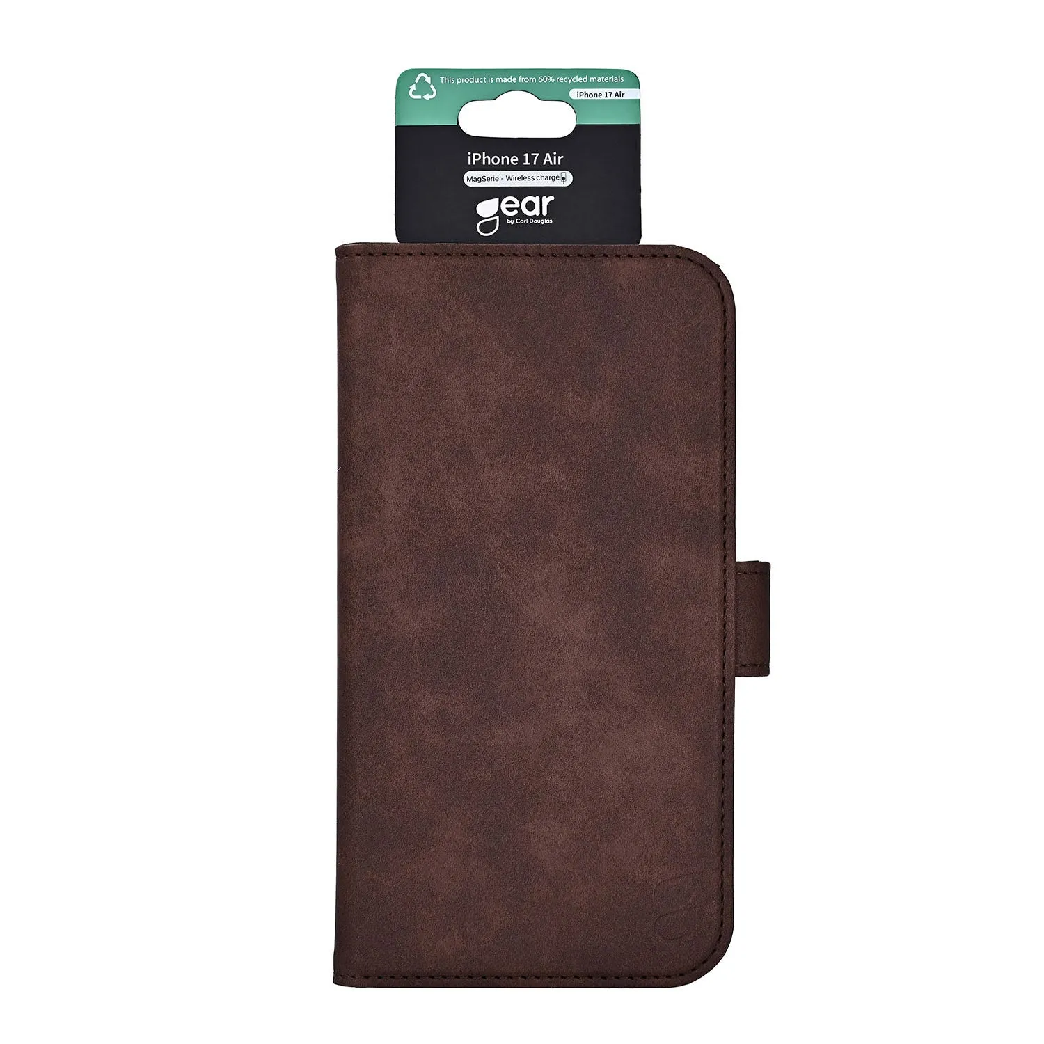Cear Classic MagSerie iPhone Air - plånboksfodral, Brun