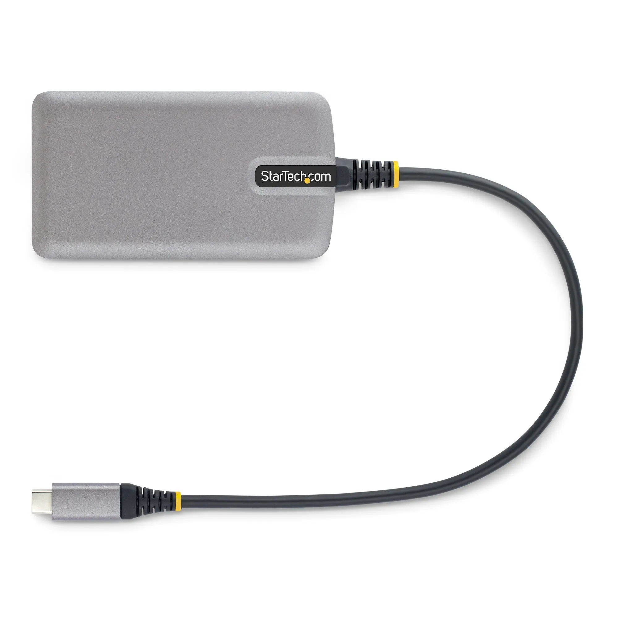STARTECH.COM 3-Port USB-C Hub with Ethernet 3x USB-A Ports GbE 5Gbps Bus-Powered 1ft/30cm Cable Portable USB Type-C Expansion Hub