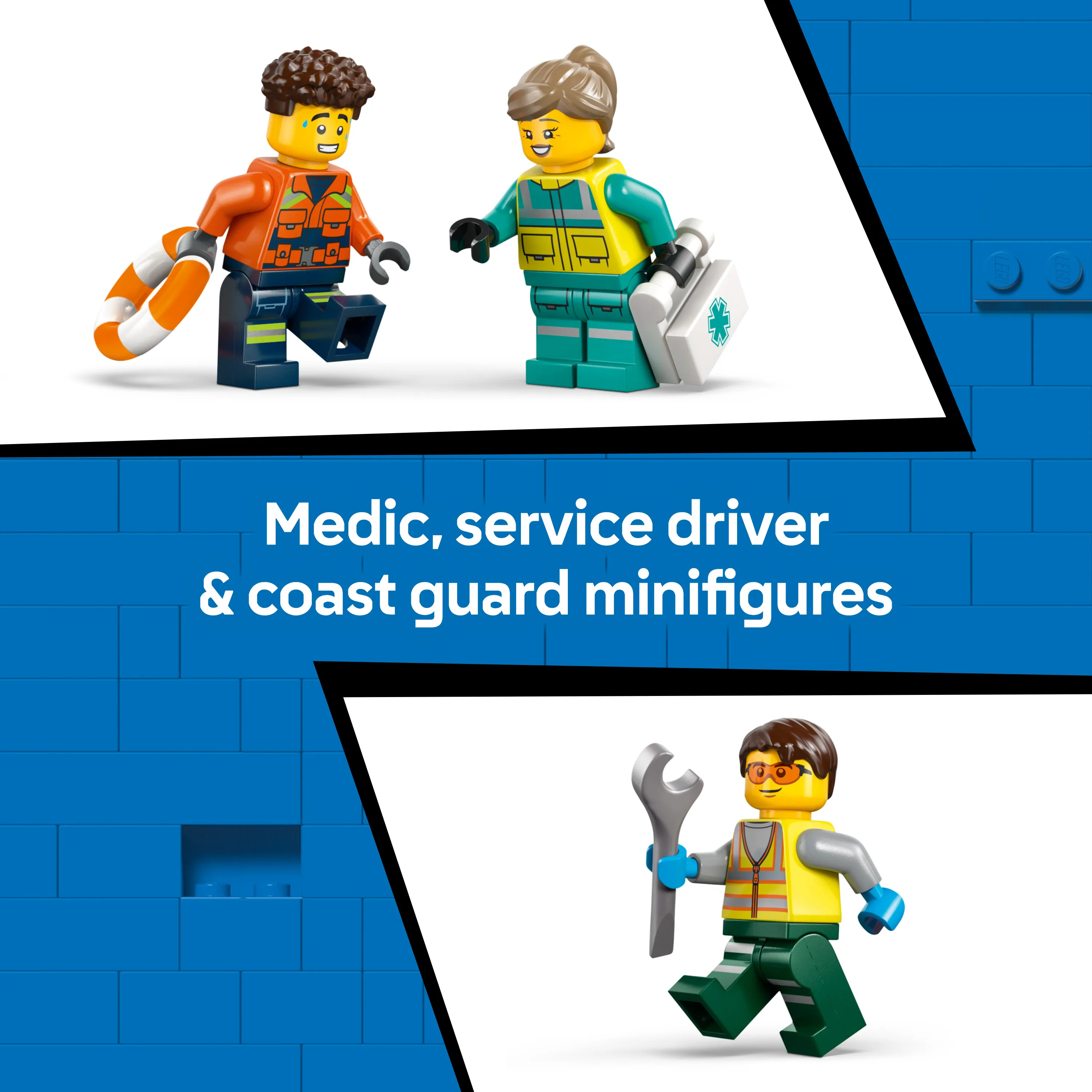 LEGO City Airplane, Maintenance Truck and Hovercraft 60505