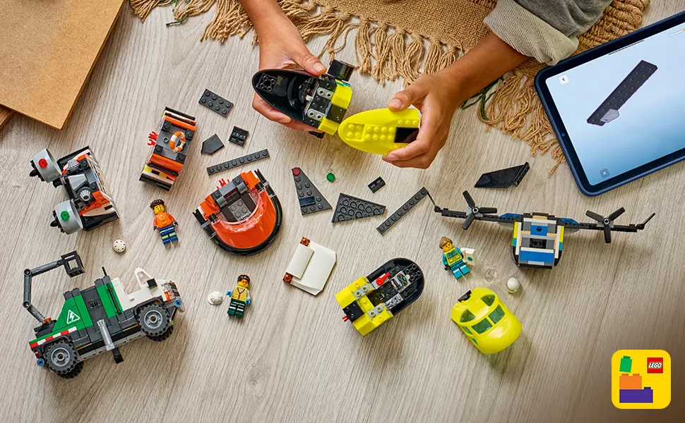 LEGO City Airplane, Maintenance Truck and Hovercraft 60505