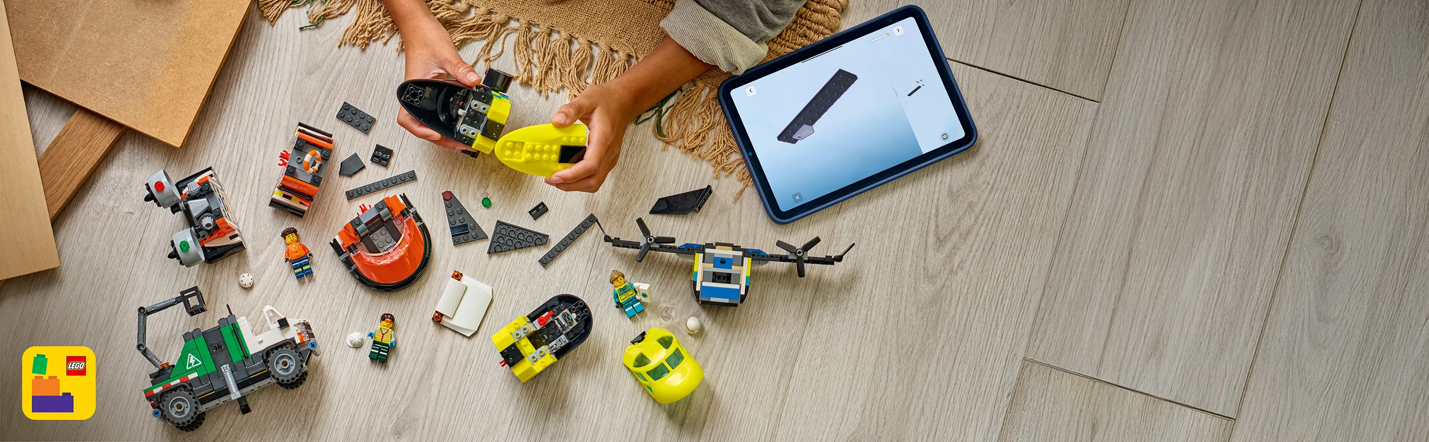 LEGO City Airplane, Maintenance Truck and Hovercraft 60505