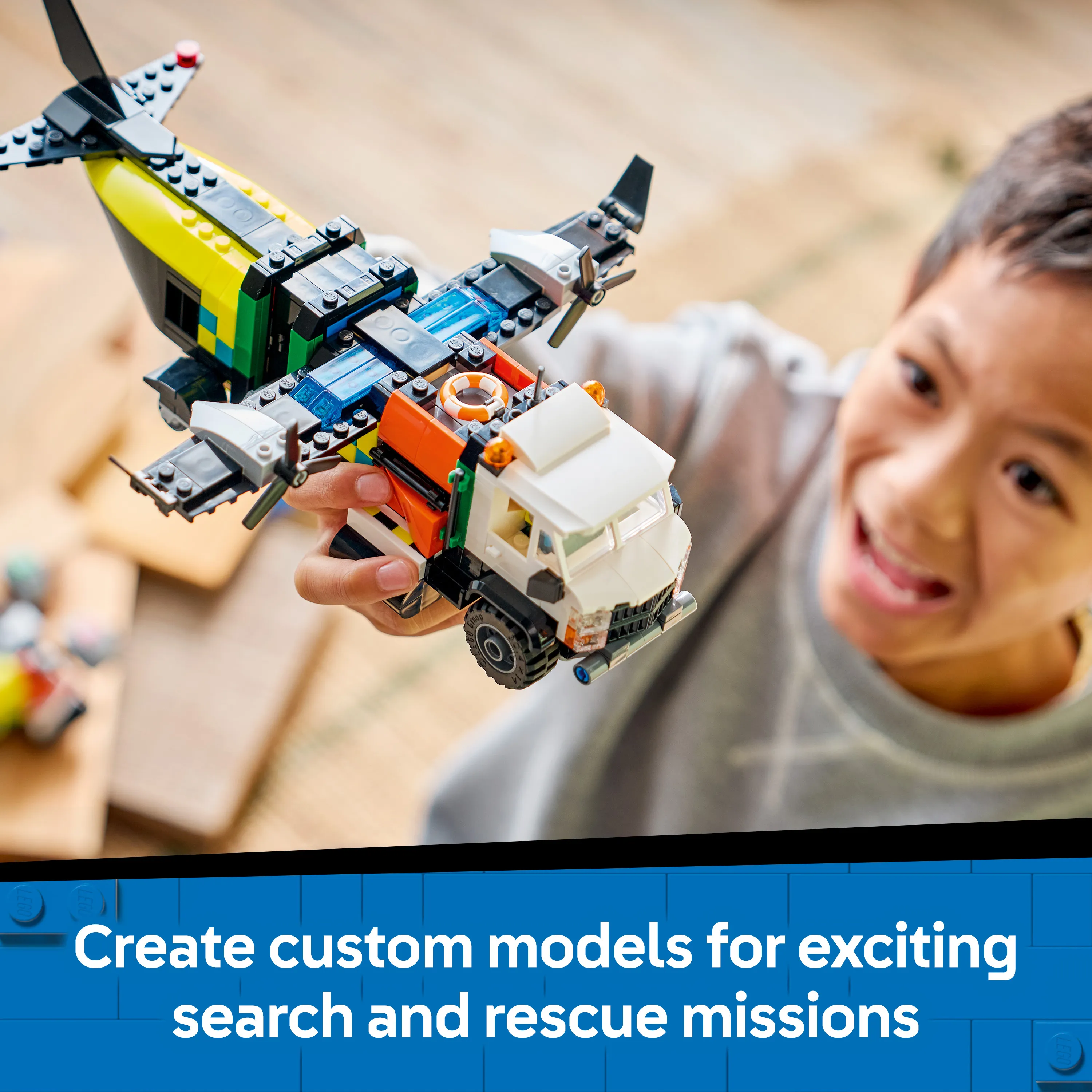 LEGO City Airplane, Maintenance Truck and Hovercraft 60505