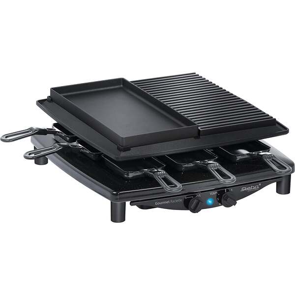 Steba RC 4 Plus Deluxe Raclette, 1450 W, Stainless steel
