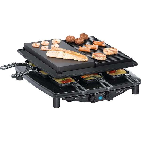 Steba RC 4 Plus Deluxe Raclette, 1450 W, Stainless steel